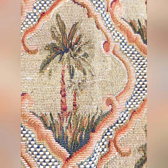 Vintage Bovano USA Fold up Collapsible Rolling Travel Bag Suitcase Palm Trees - Picture 10 of 15